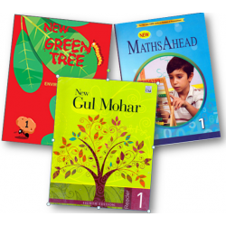 New Gulmohar ,New Maths Ahead and New Green Tree  Sem 1 Class 1 (Set of 3 Books)